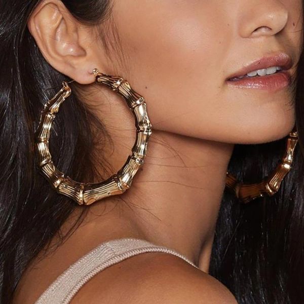 hoop & huggie 2021 hiphop big bamboo circle earrings for women oversized large joint nightclubs jewelry brincos, Golden;silver
hoop & huggie 2021 hiphop big bamboo circle earrings for women oversized large joint nightclubs jewelry brincos, Golden;silver