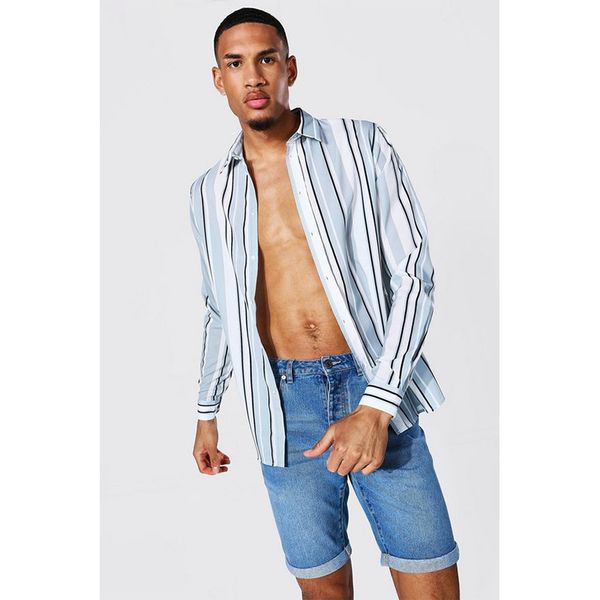 striped pattern men's long-sleeved shirt comfortable fit fashion retro style travel office entertainment, White;black
striped pattern men's long-sleeved shirt comfortable fit fashion retro style travel office entertainment, White;black
