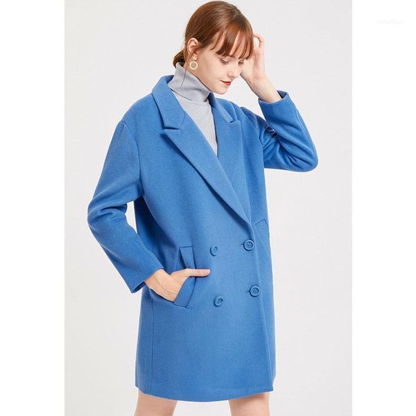 autumn winter coat women casual wool jackets female slim double breasted long ladies korean notched collar blue1, Black
autumn winter coat women casual wool jackets female slim double breasted long ladies korean notched collar blue1, Black