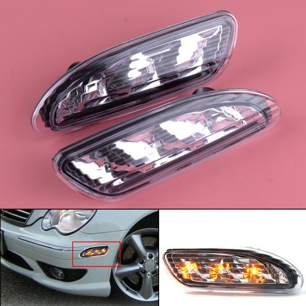 citall 1 pair car clear led bumper side marker light lamp 2038200721 2038200821 fit for - w203 c-class 2001-2007
citall 1 pair car clear led bumper side marker light lamp 2038200721 2038200821 fit for - w203 c-class 2001-2007