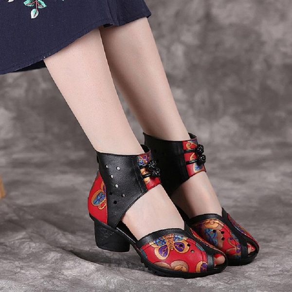 dress shoes summer retro china style genuine leather floral women sandals chinese knot peep toe zipper cover heel lady dance 20210605, Black
dress shoes summer retro china style genuine leather floral women sandals chinese knot peep toe zipper cover heel lady dance 20210605, Black