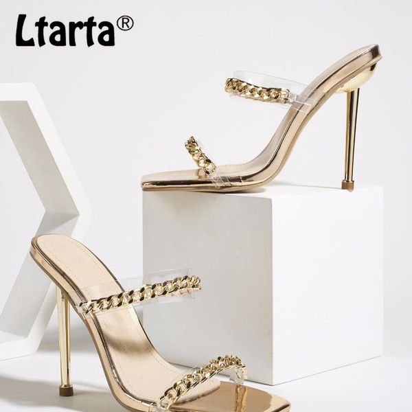 ltarta 2021 women heel sandals shiningstar woman shoes transparent pvc side chain plating slippers for women zl-222-6, Black
ltarta 2021 women heel sandals shiningstar woman shoes transparent pvc side chain plating slippers for women zl-222-6, Black
