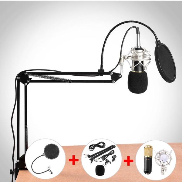 bm800 condenser microphone kit recording studio mic vocal ktv karaoke live broadcast stand for computer mixer sound card
bm800 condenser microphone kit recording studio mic vocal ktv karaoke live broadcast stand for computer mixer sound card