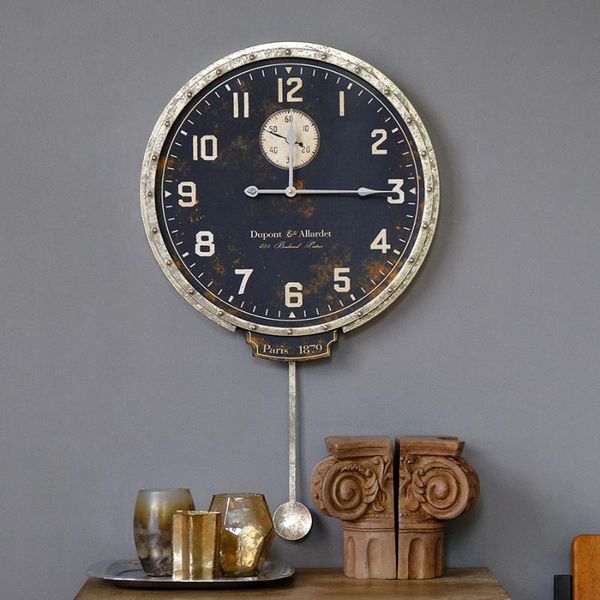 metal living room wall clock silent hanging american clock wall retro industrial style orologio cucina household products ef50wc
metal living room wall clock silent hanging american clock wall retro industrial style orologio cucina household products ef50wc
