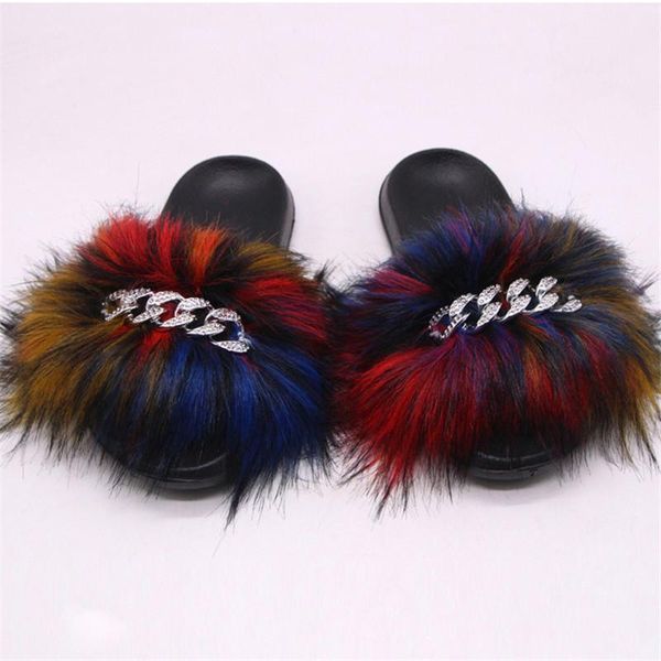 slippers 2021 faux fur fashion ladies sandals household fluffy cute rainbow plush pompom slppers, Black
slippers 2021 faux fur fashion ladies sandals household fluffy cute rainbow plush pompom slppers, Black
