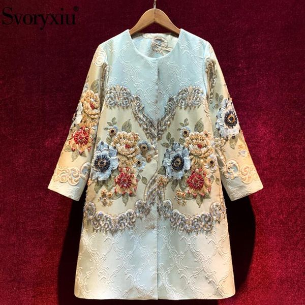 women's wool & blends svoryxiu vintage jacquard flower print autumn winter long overcoat outwear luxury crystal beaded plus size jacket, Black
women's wool & blends svoryxiu vintage jacquard flower print autumn winter long overcoat outwear luxury crystal beaded plus size jacket, Black