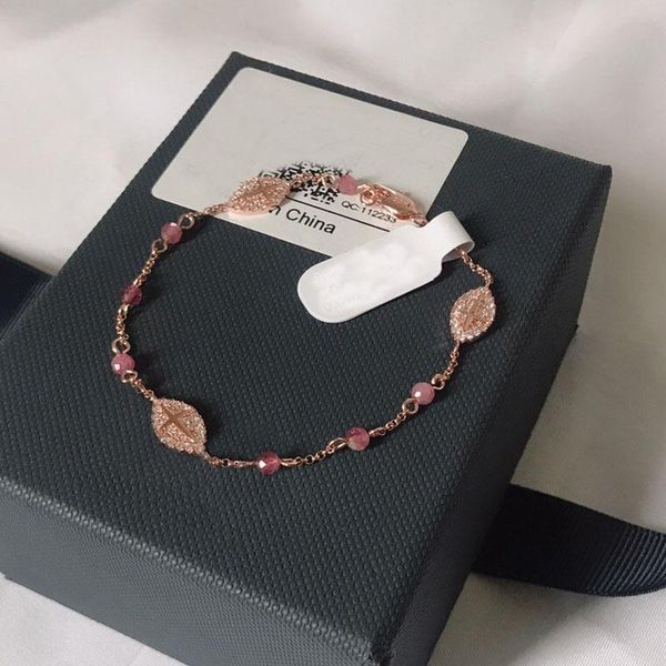 link, chain 2021 rose gold color charm pink beads bracelet micro zircon women fashion jewelry, Black
link, chain 2021 rose gold color charm pink beads bracelet micro zircon women fashion jewelry, Black