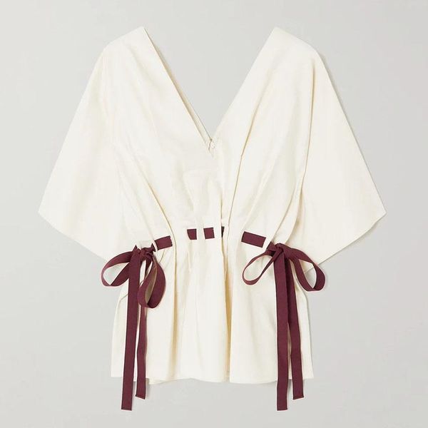 women's blouses & shirts seebeautiful casual drawstring pleated loose shirt v-neck batwing sleeve fashion summer 2021 woman g075, White
women's blouses & shirts seebeautiful casual drawstring pleated loose shirt v-neck batwing sleeve fashion summer 2021 woman g075, White