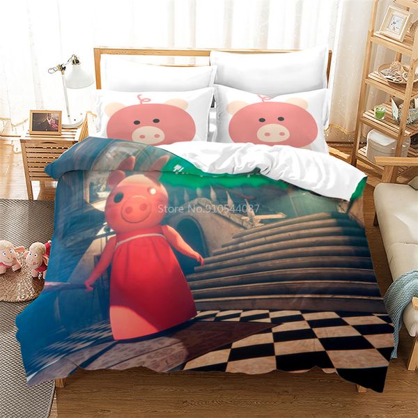 3d piggy roblox pattern duvet cover with pillow cover game bedding set single double twin full king size for bedroom decor c0223
3d piggy roblox pattern duvet cover with pillow cover game bedding set single double twin full king size for bedroom decor c0223