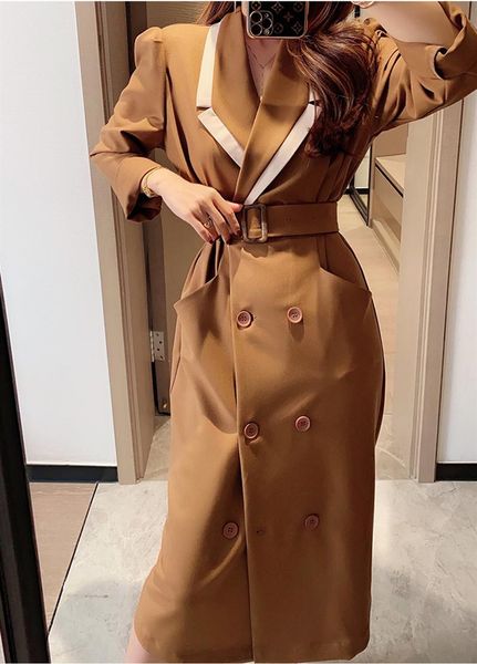 women's trench coats spring autumn fashion women thin coat clothes long sleeve sashes office lady chic female windbreaker, Tan;black
women's trench coats spring autumn fashion women thin coat clothes long sleeve sashes office lady chic female windbreaker, Tan;black