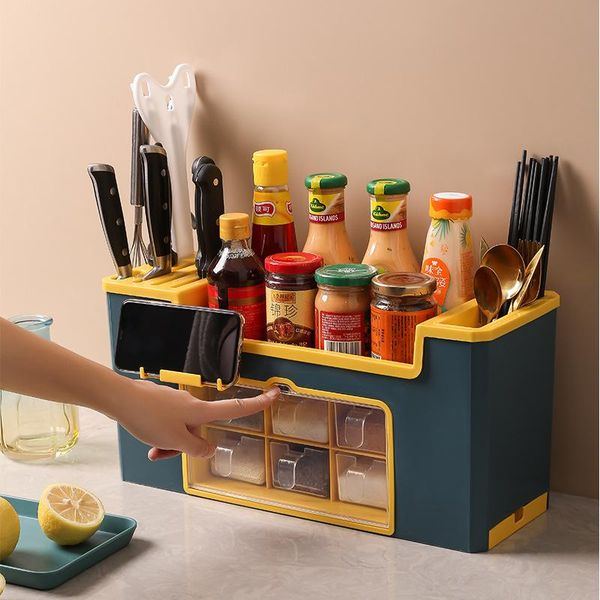 kitchen storage & organization multifunctional supplies organizer seasoning box spice jar container rack knife shelf
kitchen storage & organization multifunctional supplies organizer seasoning box spice jar container rack knife shelf