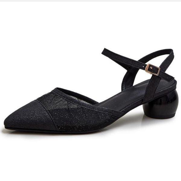 dress shoes 2021 superfine fiber elegant women pumps summer slingback pointed toe square heel ladies size 34-43, Black
dress shoes 2021 superfine fiber elegant women pumps summer slingback pointed toe square heel ladies size 34-43, Black