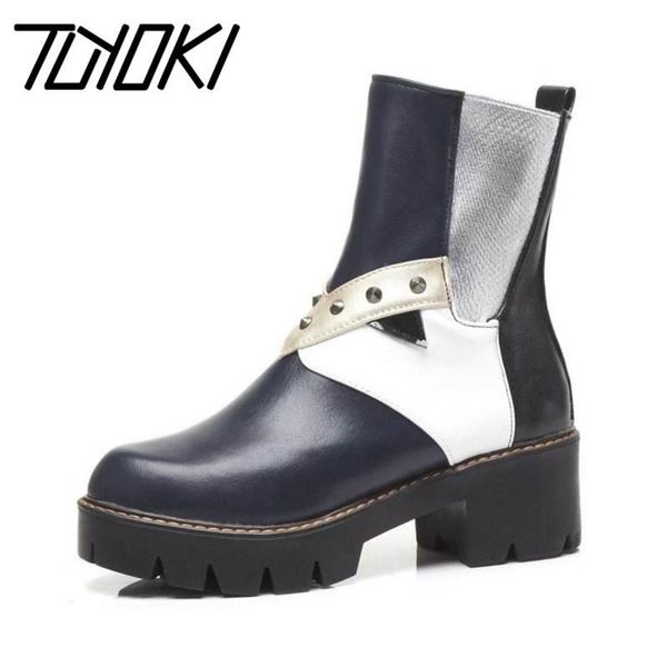 boots tuyoki arrival women ankle fashion rivets platform winter shoes warm office lady daily footwear size 34-43, Black
boots tuyoki arrival women ankle fashion rivets platform winter shoes warm office lady daily footwear size 34-43, Black