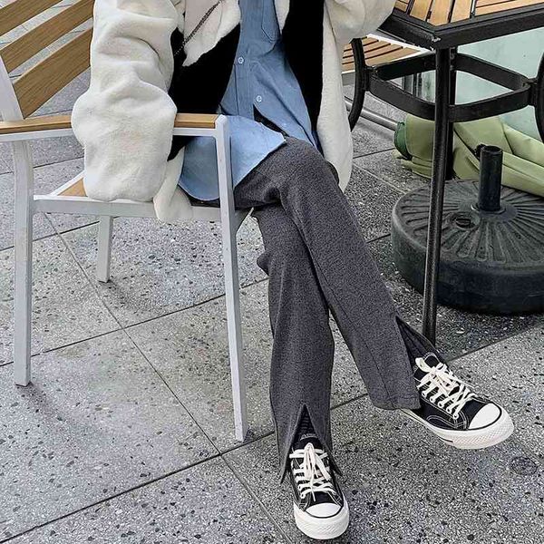women's pants & capris all match straight office lady brief high waist fashion gentle plus size femme solid split chic trouser, Black;white
women's pants & capris all match straight office lady brief high waist fashion gentle plus size femme solid split chic trouser, Black;white