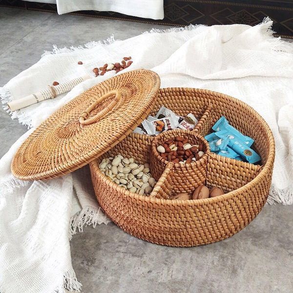 storage bottles & jars handmade rattan pastoral creative candy baskets store fruit and snack separate
storage bottles & jars handmade rattan pastoral creative candy baskets store fruit and snack separate