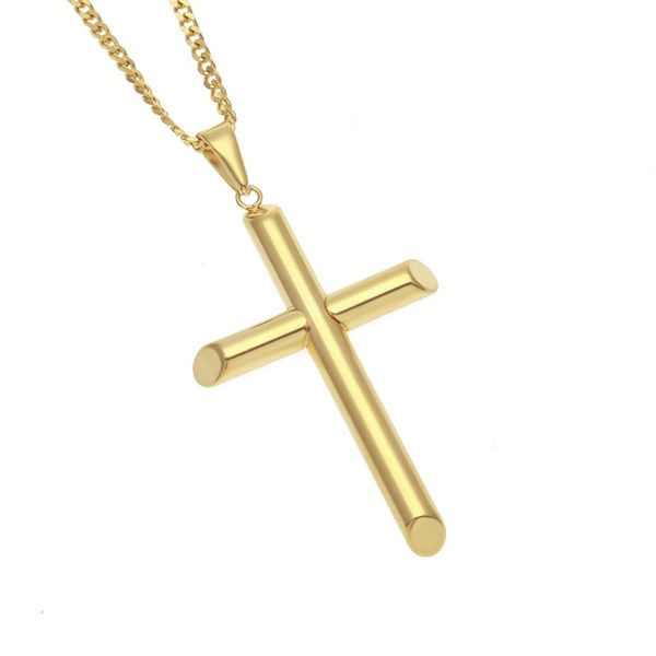 mens stainless steel cross pendant necklace gold sweater chain fashion hip hop necklaces jewelry c3, Silver
mens stainless steel cross pendant necklace gold sweater chain fashion hip hop necklaces jewelry c3, Silver