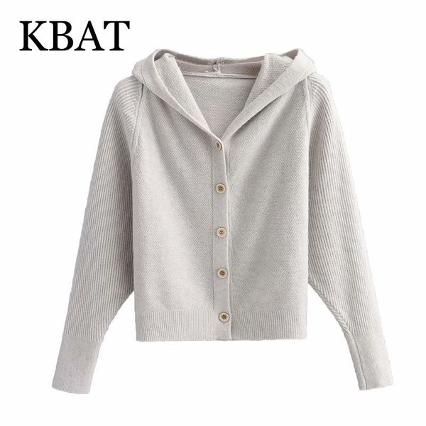 women's knits & tees kbat 2021 fashion women hood cardigan vintage solid color all-match jumper knitted, White
women's knits & tees kbat 2021 fashion women hood cardigan vintage solid color all-match jumper knitted, White