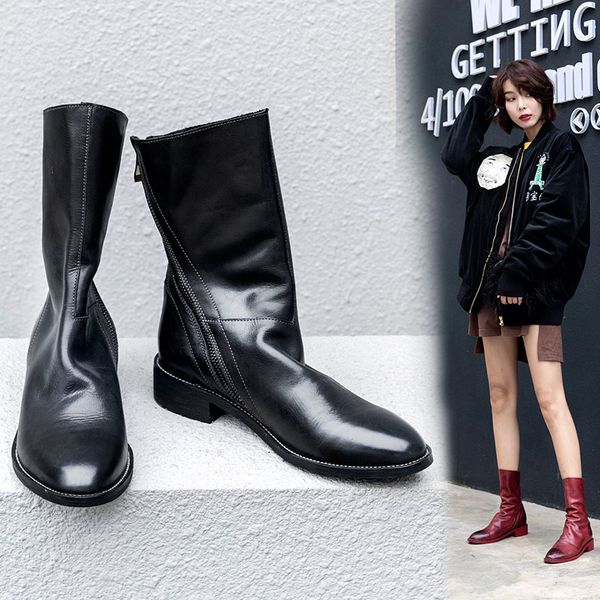 brand design women boots genuine leather short boots women leisure fashion runway show women shoes 2021 winter boots ankle, Black
brand design women boots genuine leather short boots women leisure fashion runway show women shoes 2021 winter boots ankle, Black