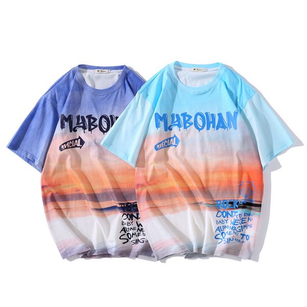 fashion t shirt guochao couple's 2021 summer trend youth student loose half sleeve men's shirt, White;black
fashion t shirt guochao couple's 2021 summer trend youth student loose half sleeve men's shirt, White;black