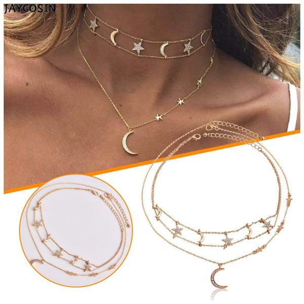 chains women's multi-layer star pendant necklace penda clavicle women gold statement, Silver
chains women's multi-layer star pendant necklace penda clavicle women gold statement, Silver