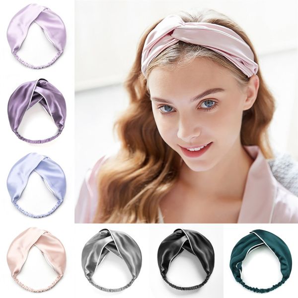 women headbands with twist knot silk satin elastic criss cross hair band, Black;brown
women headbands with twist knot silk satin elastic criss cross hair band, Black;brown