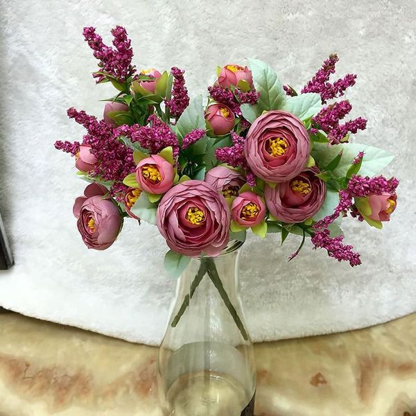 10 heads 1 bouquet pretty wedding mini rose artificial silk flower bouquet flores bride home wedding decoration fake peony flowe
10 heads 1 bouquet pretty wedding mini rose artificial silk flower bouquet flores bride home wedding decoration fake peony flowe