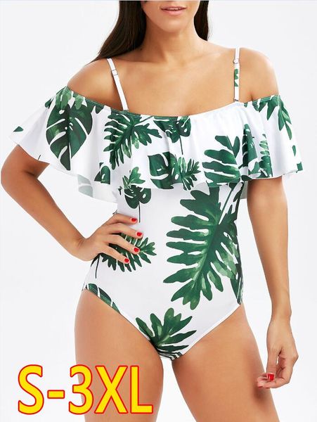 women's jumpsuits & rompers 2021 fashionable classic wild ruffled printed one piece swimsuit (by0156) with chest pad, Black;white
women's jumpsuits & rompers 2021 fashionable classic wild ruffled printed one piece swimsuit (by0156) with chest pad, Black;white