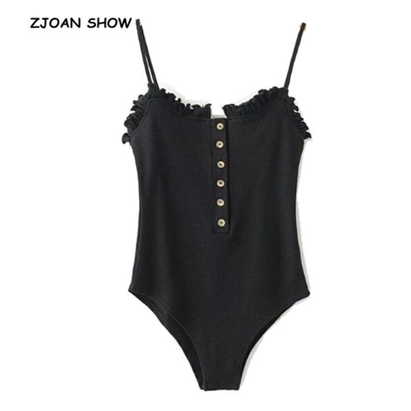 open button ruffles backless spaghetti strap bodysuit woman sling tight short jumpsuit slim fit rompers playsuits 210728, Black;white
open button ruffles backless spaghetti strap bodysuit woman sling tight short jumpsuit slim fit rompers playsuits 210728, Black;white