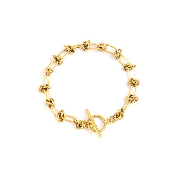link, chain toggle knot heavy gold color thick t buckle bracelet for women men stainless steel metal bangle fashion punk jewelry, Black
link, chain toggle knot heavy gold color thick t buckle bracelet for women men stainless steel metal bangle fashion punk jewelry, Black