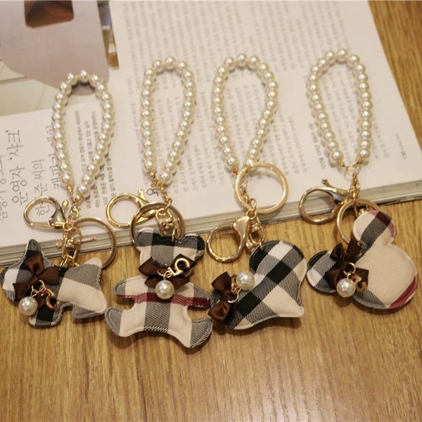 hand-made plaid bear key love simulation pearl bag jewelry keychain women bag charm llaveros pompom j0306, Slivery;golden
hand-made plaid bear key love simulation pearl bag jewelry keychain women bag charm llaveros pompom j0306, Slivery;golden