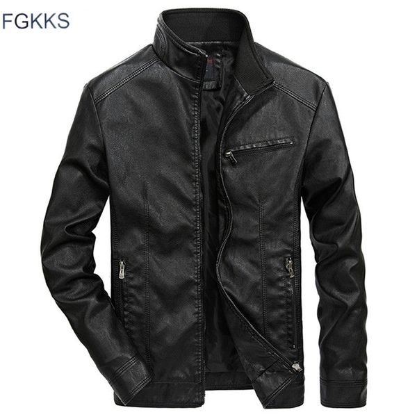 fgkks brand warm men leather jacket mens leather motorcycle standing collar motorcycle style men's leather jackets 211201, Black
fgkks brand warm men leather jacket mens leather motorcycle standing collar motorcycle style men's leather jackets 211201, Black