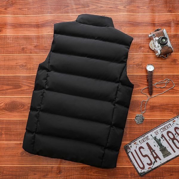 m-6xl men's korean large loose down cotton vest versatile thickened warm jacket, Black;white
m-6xl men's korean large loose down cotton vest versatile thickened warm jacket, Black;white