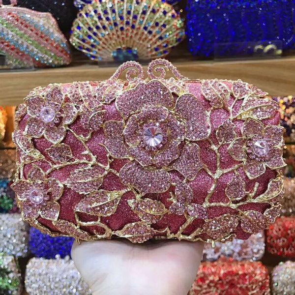 2020 gold metal pink crystal bag clutch flower women evening clutches handbags fashion lady rhinestone prom party chain purse
2020 gold metal pink crystal bag clutch flower women evening clutches handbags fashion lady rhinestone prom party chain purse