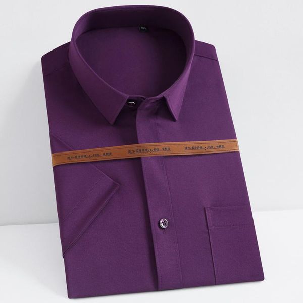 men's casual shirts summer short sleeve stretchy dress single patch pocket wrinkle long standard-fit purple shirt, White;black
men's casual shirts summer short sleeve stretchy dress single patch pocket wrinkle long standard-fit purple shirt, White;black
