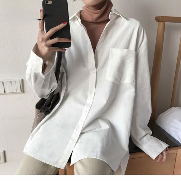 women's blouses & shirts chic solid long sleeve cotton linen blouse plus size oversize white maxi boyfriends chemisier korean style
women's blouses & shirts chic solid long sleeve cotton linen blouse plus size oversize white maxi boyfriends chemisier korean style