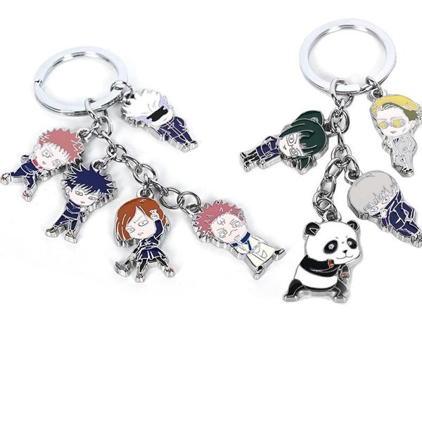 keychains anime jujutsu kaisen gojo satoru itadori yuji panda metal cosplay keychain key ring lanyard pendant props accessories man gift, Silver
keychains anime jujutsu kaisen gojo satoru itadori yuji panda metal cosplay keychain key ring lanyard pendant props accessories man gift, Silver