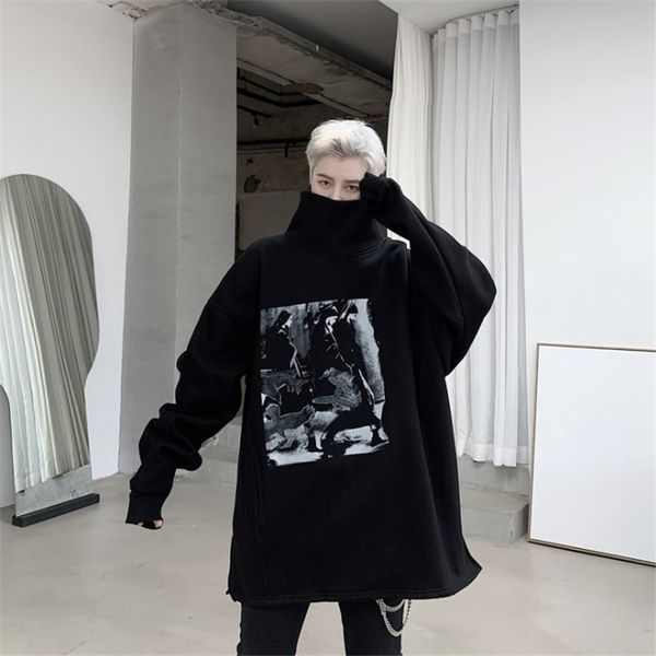 turtleneck print men fleece thick warm pullover hoodie male streetwear hip hop punk gothic loose casual sweatshirt outerwear kmql, Black
turtleneck print men fleece thick warm pullover hoodie male streetwear hip hop punk gothic loose casual sweatshirt outerwear kmql, Black