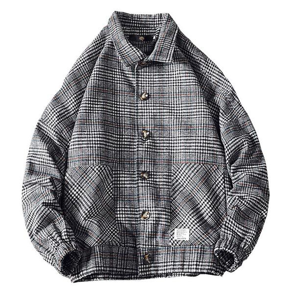men's jackets men streetwear casual plaid coat man hip hop mens vintage single breasted outerwear, Black;brown
men's jackets men streetwear casual plaid coat man hip hop mens vintage single breasted outerwear, Black;brown