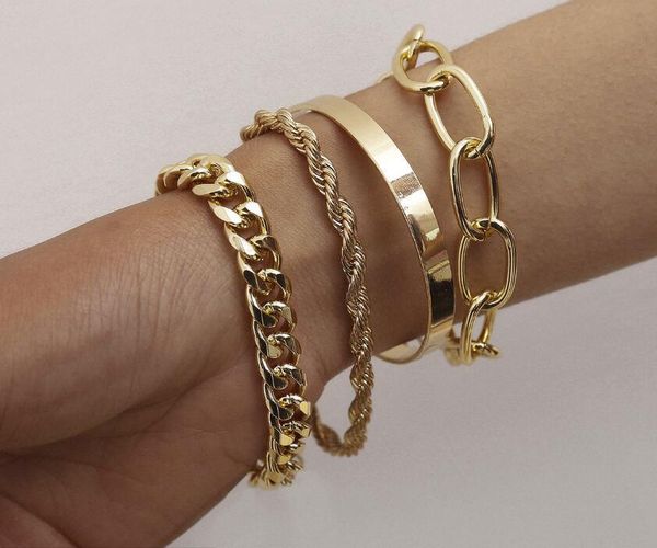 bangle european and american cross-border jewelry, smooth c-shaped mix match twist chain bracelet, simple thread exaggerated o-chai, Black
bangle european and american cross-border jewelry, smooth c-shaped mix match twist chain bracelet, simple thread exaggerated o-chai, Black