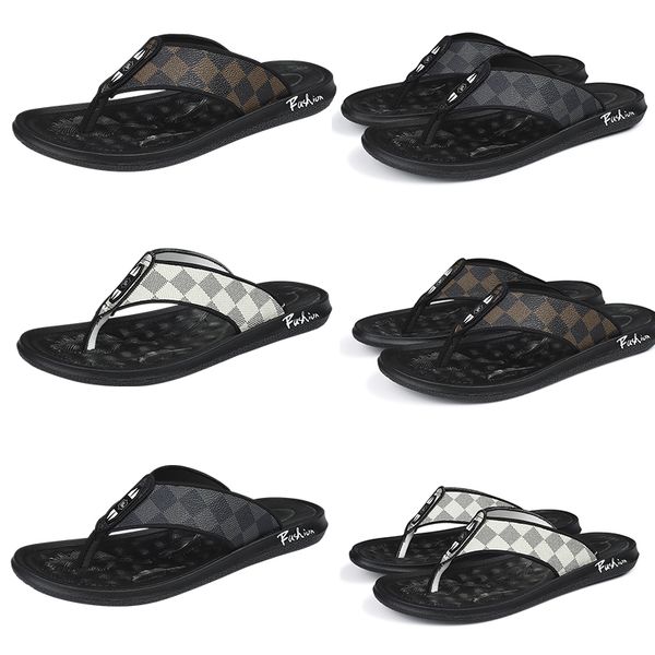 luxury brand checkered pattern slippers designer mens non-slip genuine leather black white brown slides sandals summer beach casual flip flo
luxury brand checkered pattern slippers designer mens non-slip genuine leather black white brown slides sandals summer beach casual flip flo