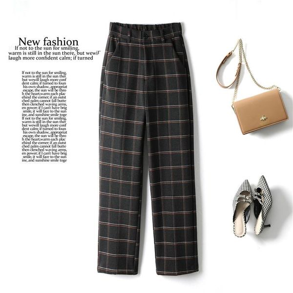 women's pants & capris limiguyue autumn winter woolen plaid women warm thick high waist trousers pockets korean straight leg pant xs-3x, Black;white
women's pants & capris limiguyue autumn winter woolen plaid women warm thick high waist trousers pockets korean straight leg pant xs-3x, Black;white