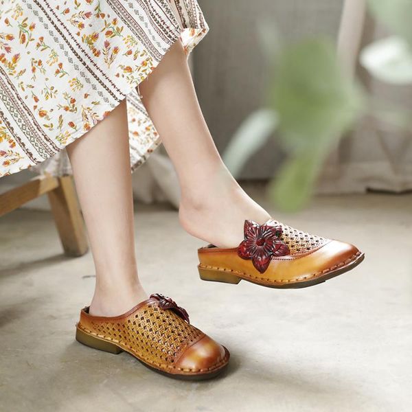 slippers tayunxing handmade shoes genuine leather women lady hollow flower low heel summer comfort closed toe a0168-6, Black
slippers tayunxing handmade shoes genuine leather women lady hollow flower low heel summer comfort closed toe a0168-6, Black