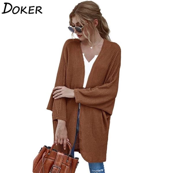 autumn thin knitted cardigan sweater women casual long sleeve solid color coat loose female oversized vintage 210603, White;black
autumn thin knitted cardigan sweater women casual long sleeve solid color coat loose female oversized vintage 210603, White;black