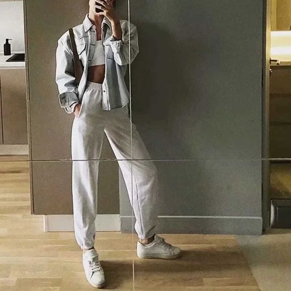women's pants & capris mosimolly sweat jogger sports wear candy color bottom s28p, Black;white
women's pants & capris mosimolly sweat jogger sports wear candy color bottom s28p, Black;white
