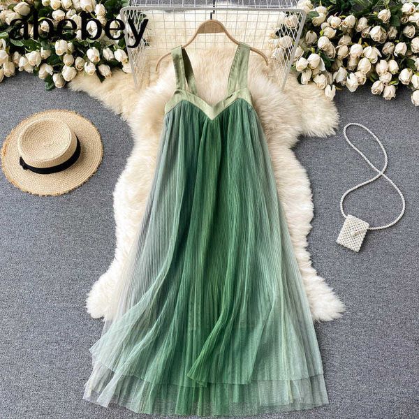 women korean strap dress elastic ruched sleeveless a-line dresses summer elegant sweet dot mesh vacation midi sundress 210715, Black;gray
women korean strap dress elastic ruched sleeveless a-line dresses summer elegant sweet dot mesh vacation midi sundress 210715, Black;gray