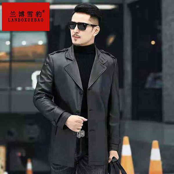 autumn winter 2020 haining leather coat leather et medium and long men's sheep suit, Black
autumn winter 2020 haining leather coat leather et medium and long men's sheep suit, Black