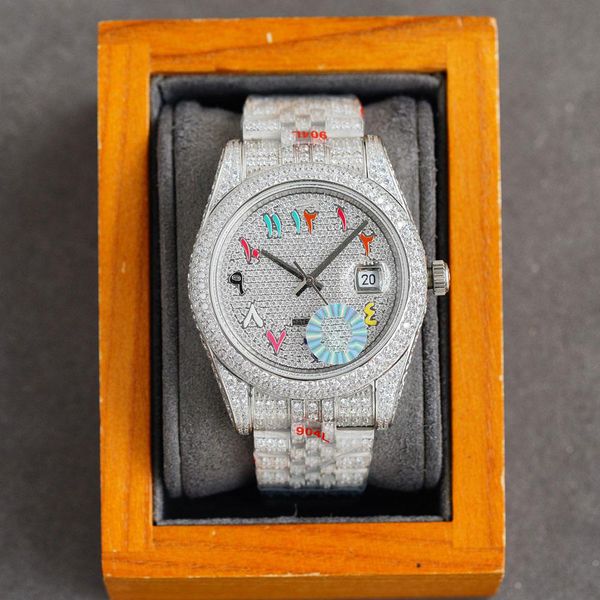 iced out full diamond mens watch automatic mechanical watches 41mm with diamond-studded steel women fashion wristwatch bracelet montre de lu, Slivery;brown
iced out full diamond mens watch automatic mechanical watches 41mm with diamond-studded steel women fashion wristwatch bracelet montre de lu, Slivery;brown