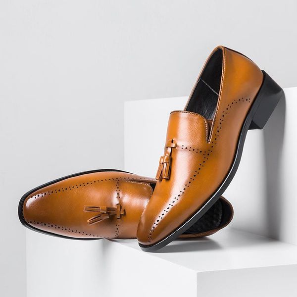 dress shoes fashion men british casual formal vintage soft leather breathable loafers party wedding brogue shoe, Black
dress shoes fashion men british casual formal vintage soft leather breathable loafers party wedding brogue shoe, Black