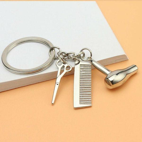 keychains 1pc hairdresser hair dryer scissor comb car keychain creative key ring jewelry gift interior decorative accessories, Silver
keychains 1pc hairdresser hair dryer scissor comb car keychain creative key ring jewelry gift interior decorative accessories, Silver