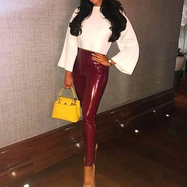 autumn winter woman pants solid color faux leather pants for women high waist skinny pants long trousers women pencil, Gray
autumn winter woman pants solid color faux leather pants for women high waist skinny pants long trousers women pencil, Gray